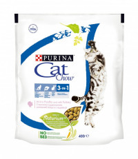 Cat Chow 3 in 1 сухой корм для кошек с птицей и индейкой 15 кг. 
